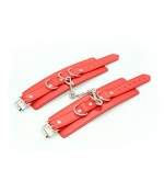 Sextoys, sexshop, loveshop, lingerie sexy : Menottes BDSM : Menottes Contrainte de Poignets ou Chevilles Rouge