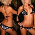 Sextoys, sexshop, loveshop, lingerie sexy : Maillot de bain et bikini : Sexy Bikini Zèbre & Dentelle