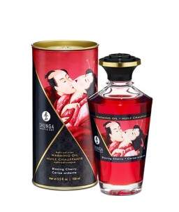 Sextoys, sexshop, loveshop, lingerie sexy : Huiles de Massage et bougies : Shunga Huile Aphrodisiaque Baisers Intimes -cerise...