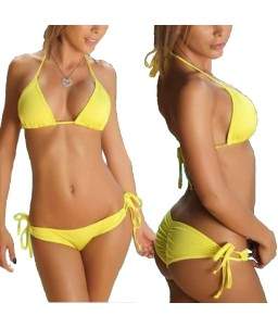 Sextoys, sexshop, loveshop, lingerie sexy : Maillot de bain et bikini : Sexy Bikini jaune