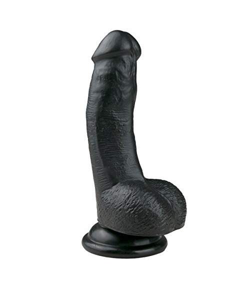 Sextoys, sexshop, loveshop, lingerie sexy : Gode Réaliste : Gode ventouse réaliste noir BF069