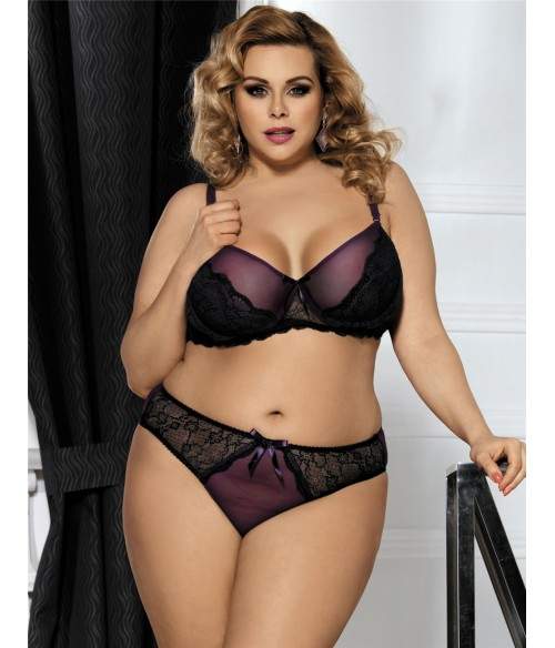 Sextoys, sexshop, loveshop, lingerie sexy : Lingerie sexy grande taille : Ensemble Lingerie violet XL