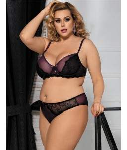 Sextoys, sexshop, loveshop, lingerie sexy : Lingerie sexy grande taille : Ensemble Lingerie violet XL