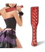 Sextoys, sexshop, loveshop, lingerie sexy : Tapettes et Fouets : Tapette Cuir rouge a relief pour fessé