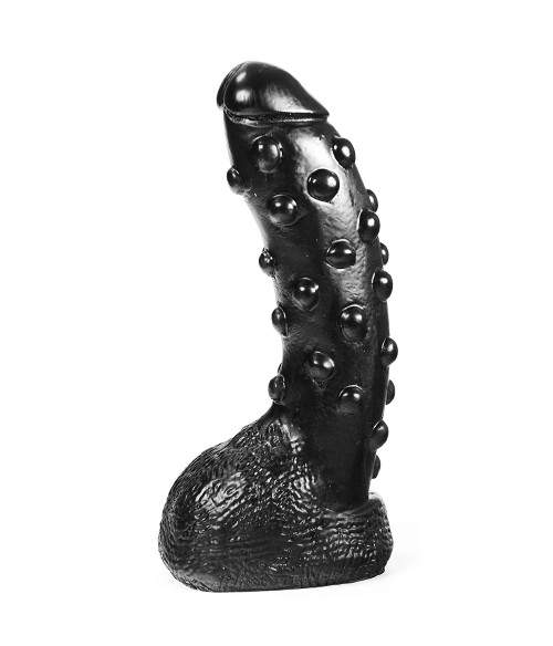 Sextoys, sexshop, loveshop, lingerie sexy : Gode XXL : Gode xxl noir avec picots