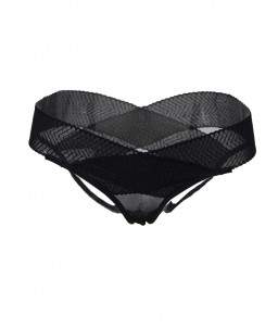 Sextoys, sexshop, loveshop, lingerie sexy : Lingerie sexy ouverte : Sexy String ouvert noir