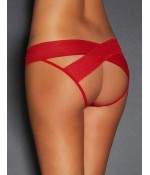 Sextoys, sexshop, loveshop, lingerie sexy : Lingerie sexy ouverte : Sexy String ouvert rouge