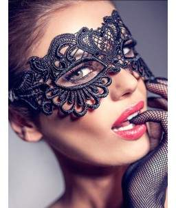 Sextoys, sexshop, loveshop, lingerie sexy : Accessoires Soirée Coquine : Masque noir sexy dentelle X2