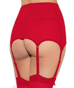 Sextoys, sexshop, loveshop, lingerie sexy : Lingerie sexy grande taille : Porte-jarretelles sexy rouge XL