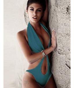 Sextoys, sexshop, loveshop, lingerie sexy : Maillot de bain et bikini : Maillot de bain sexy vert M