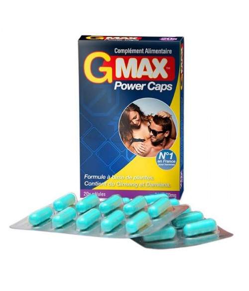 Sextoys, sexshop, loveshop, lingerie sexy : Aphrodisiaques Hommes : GOLD MAX Aphrodisiaque G MAX POWER Pour Homme X20