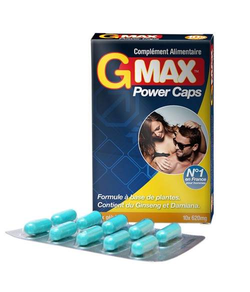 Sextoys, sexshop, loveshop, lingerie sexy : Aphrodisiaques Hommes : GOLD MAX Aphrodisiaque G MAX POWER Pour Homme X10