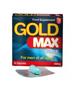 Sextoys, sexshop, loveshop, lingerie sexy : Aphrodisiaques Hommes : GOLD MAX Blue Aphrodisiaque Pour Homme X1