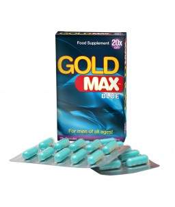 Sextoys, sexshop, loveshop, lingerie sexy : Aphrodisiaques Hommes : GOLD MAX Blue Aphrodisiaque Pour Homme X20