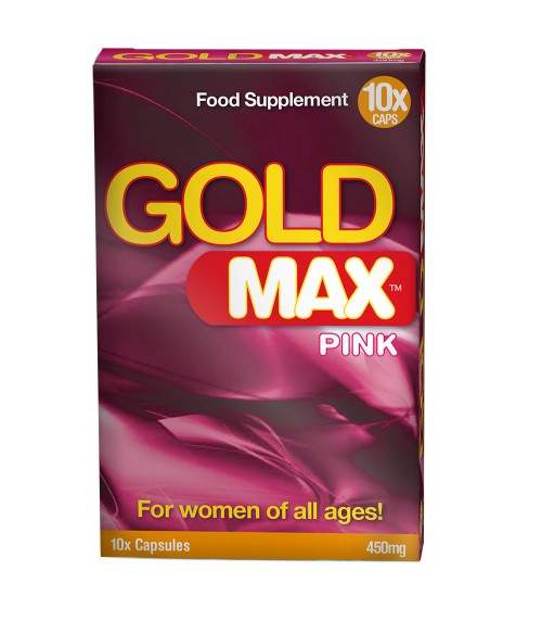 Sextoys, sexshop, loveshop, lingerie sexy : Aphrodisiaques Femmes : GOLD MAX Pink Aphrodisiaque Pour Femme X10