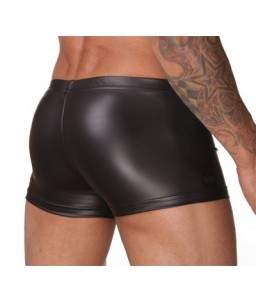 Sextoys, sexshop, loveshop, lingerie sexy : Boxers & Strings : Boxer Moulant Noir "M" Style Cuir