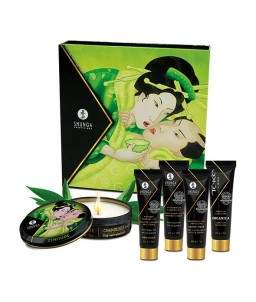 Sextoys, sexshop, loveshop, lingerie sexy : Coffret et Massage : Kit erotic art thé vert exotique Shunga