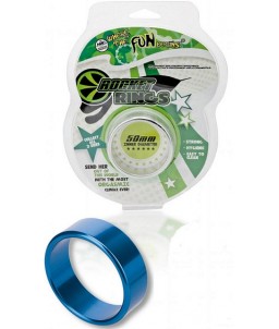 Sextoys, sexshop, loveshop, lingerie sexy : Anneaux Vibrants & Cockring : Anneau De Pénis Bleu Rocket Ring 50mm En Aluminium