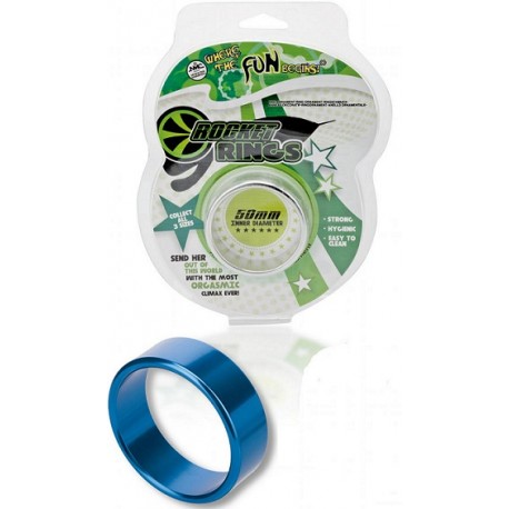 Sextoys, sexshop, loveshop, lingerie sexy : Anneaux Vibrants & Cockring : Anneau De Pénis Bleu Rocket Ring 50mm En Aluminium Sextoys, sexshop, loveshop, lingerie sexy : Anneaux Vibrants & Cockring : Anneau De Pénis Bleu Rocket Ring 50mm En Aluminium