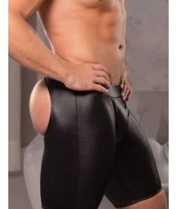 Sextoys, sexshop, loveshop, lingerie sexy : Boxers & Strings : Boxer long ouvert noir M