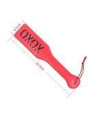 Sextoys, sexshop, loveshop, lingerie sexy : Tapettes et Fouets : Tapette Cuir pour fessée rouge XOXO