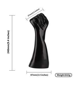 Sextoys, sexshop, loveshop, lingerie sexy : Gode XXL : Gode fistfucking main fermée noir