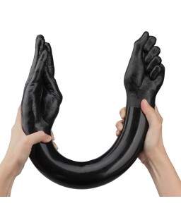 Sextoys, sexshop, loveshop, lingerie sexy : Gode XXL : Double dong fistfucking main noir