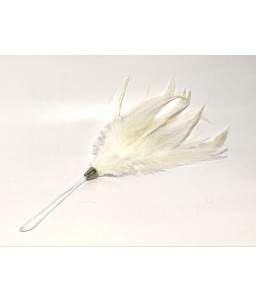 Bracelet Plume Blanche Pour Caresses