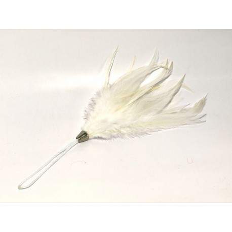 Bracelet Plume Blanche Pour Caresses
