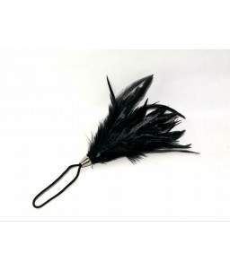 Bracelet Plume Noir Pour Caresses