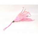 Sextoys, sexshop, loveshop, lingerie sexy : Caresses et Masques : Bracelet Plume Rose Pour Caresses