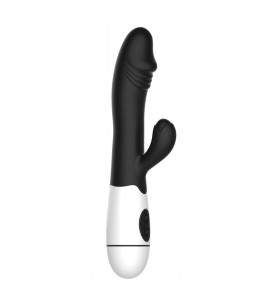 Sextoys, sexshop, loveshop, lingerie sexy : Vibro Rabbit : Vibromasseur rabbit noir