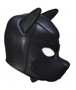 Cagoule de bondage Masque de Chien et Gants avec Crochets