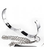 Collier BDSM de Soumission réglable avec Anneau