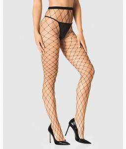 Sextoys, sexshop, loveshop, lingerie sexy : Bas & Collants : Sexy Collant Résille Grande Maille Noir