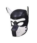 Cagoule de bondage Masque de Chien et Gants avec Crochets