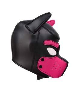 Sextoys, sexshop, loveshop, lingerie sexy : Cagoules SM : Cagoule bdsm de chien noir et rose