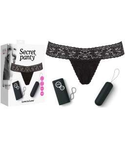 Sextoys, sexshop, loveshop, lingerie sexy : Stimulateur Clitoris : Secret panty culotte vibrante