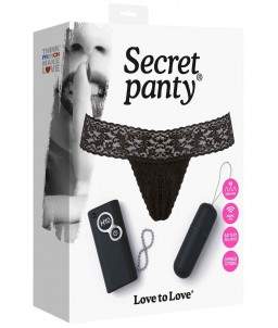 Sextoys, sexshop, loveshop, lingerie sexy : Stimulateur Clitoris : Secret panty culotte vibrante