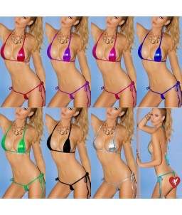 Sextoys, sexshop, loveshop, lingerie sexy : Maillot de bain et bikini : Mini bikini vert émeraude sexy