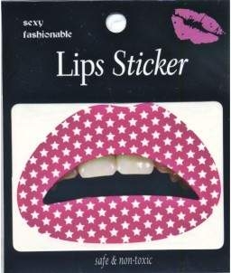 Sextoys, sexshop, loveshop, lingerie sexy : Sticker Pour Lèvres-Lip Sticker : Sticker Pour Lèvres - Lips Sticker Rose Etoile