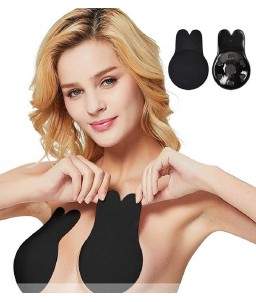 Sextoys, sexshop, loveshop, lingerie sexy : Nippies Cache Seins : Redresse seins forme lapin noir S/M