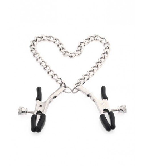 Sextoys, sexshop, loveshop, lingerie sexy : Pince à Seins et Suceurs de tétons : Pinces à seins chaînette argentée Sextoys, sexshop, loveshop, lingerie sexy : Pince à Seins et Suceurs de tétons : Pinces à seins chaînette argentée