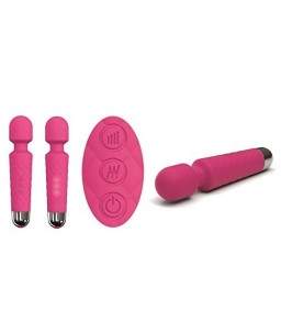 Sextoys, sexshop, loveshop, lingerie sexy : Stimulateur Clitoris : Stimulateur large de clitoris Wand USB Rose