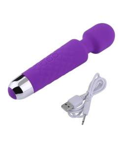 Sextoys, sexshop, loveshop, lingerie sexy : Stimulateur Clitoris : Stimulateur large de clitoris Wand USB violet