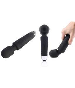 Sextoys, sexshop, loveshop, lingerie sexy : Stimulateur Clitoris : Stimulateur large de clitoris Wand USB noir