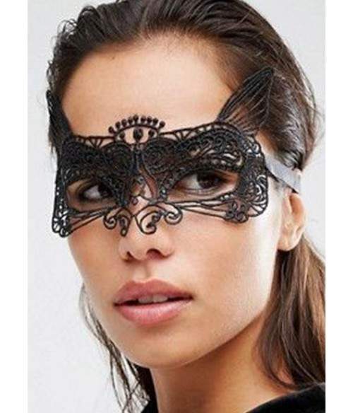 Sextoys, sexshop, loveshop, lingerie sexy : Accessoires Soirée Coquine : Masque noir sexy dentelle 80571