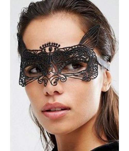 Sextoys, sexshop, loveshop, lingerie sexy : Accessoires Soirée Coquine : Masque noir sexy dentelle x2