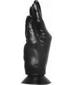 Sextoys, sexshop, loveshop, lingerie sexy : Gode XXL : Gode Plug All Black AB13 en forme de main