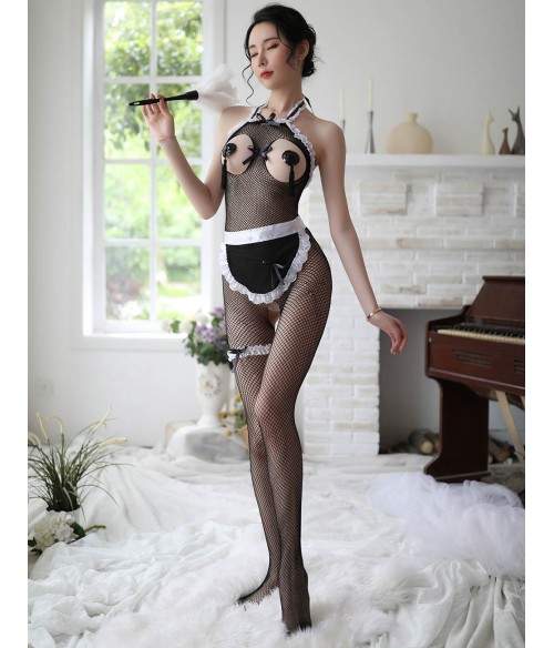 Sextoys, sexshop, loveshop, lingerie sexy : Deguisement Femme sexy : Costume combinaison sexy soubrette